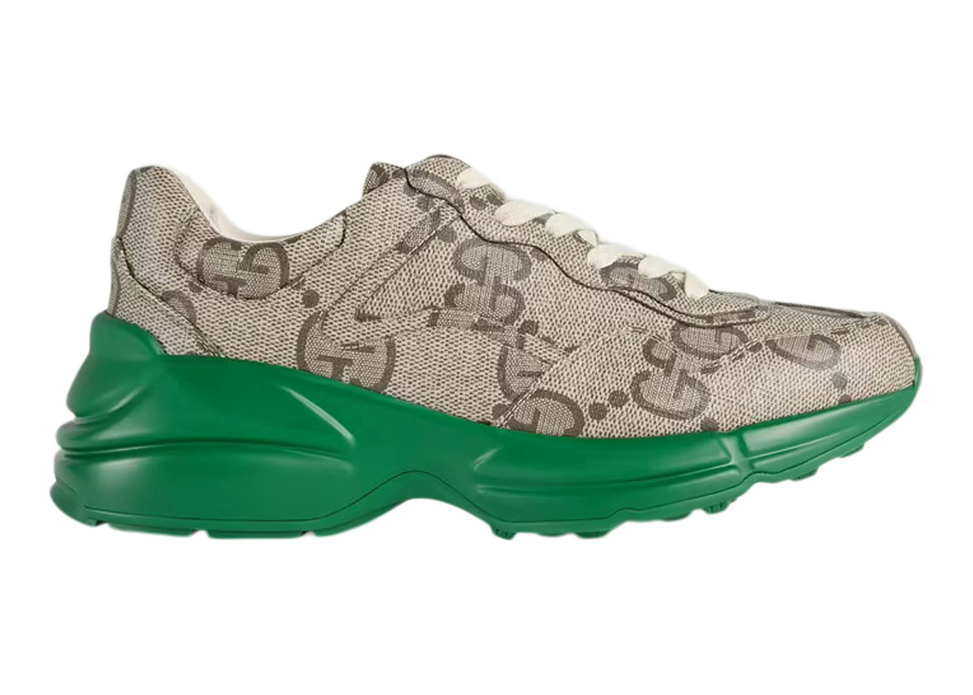 Gucci Hitop Sneaker with Interlocking G Detail in Green for Men | Lyst